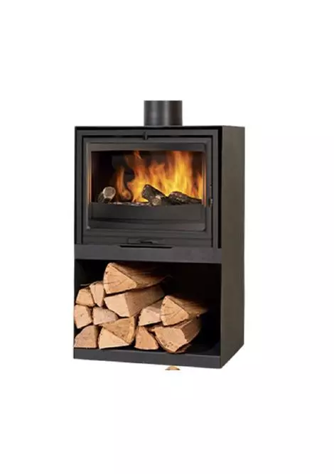 Poêle à bois GODIN Mazamet 8.5kW - Noir - 388145 
