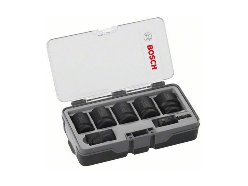 Set de 5 douilles BOSCH Impact Control + 2 adaptateurs - 2608551029
