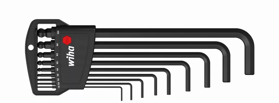 Jeu de 9 clés mâles tête sphérique Classic WIHA en étui - 03992