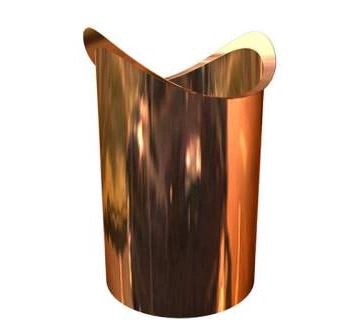 Naissance cylindrique droite à souder AMELUX - cuivre - dev.25 Ø 80 mm - 51469