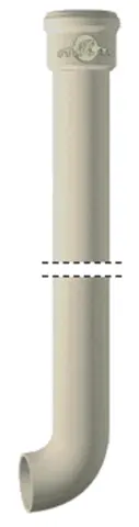 Pieds de chute résidentiel coudés - Ø intérieur 100 mm Longueur : 2 m - Emboîtement standard - 155643