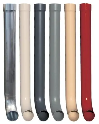 Dauphin galva coude 1m Ø80 FRENEHARD - prepatina ardoise ral7043 mat - MLFDG1110/CAR   