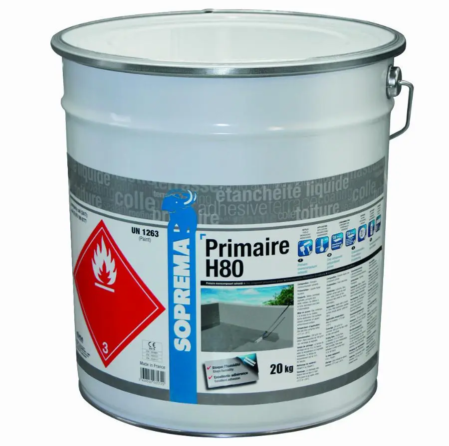 Primaire Alsan étanchéité liquide H80 SOPREMA - bidon de 20kg - 31607