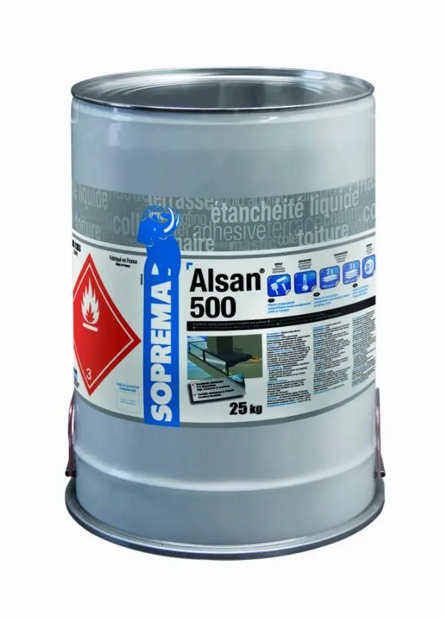 Alsan 500 SOPREMA étanchéité liquide circulable - bidon 25 kg gris anthracite ral7040 - 00011493/ANT