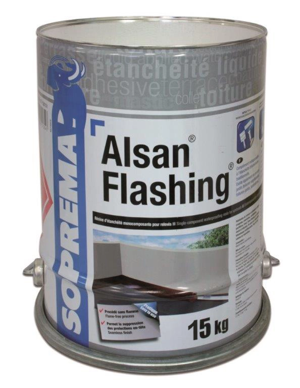 Résine d'étanchéité Alsan Flashing SOPREMA  - bidon 15 kg - 00011590