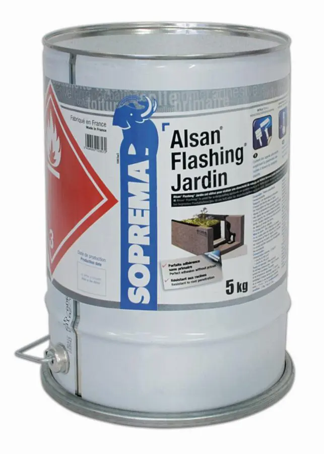 Résine d'étanchéité Alsan Flashing Jardin SOPREMA - bidon 5kg - 00033992                  
