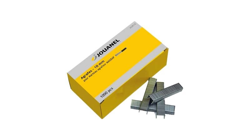 Agrafes 10mm JOUANEL - boîte de 1000 - AGR10