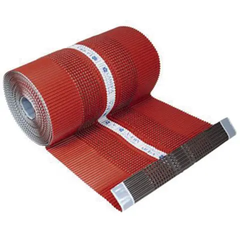 Closoir tout alu l.380 mm rouge tuile long de 12 ml