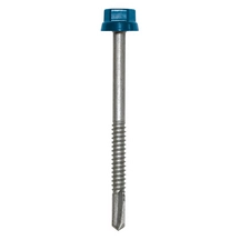 Zacrovis bois 6.5x150 ETANCO - Tête ral 5008 bleu ardoise - 100 pièces - 551234008