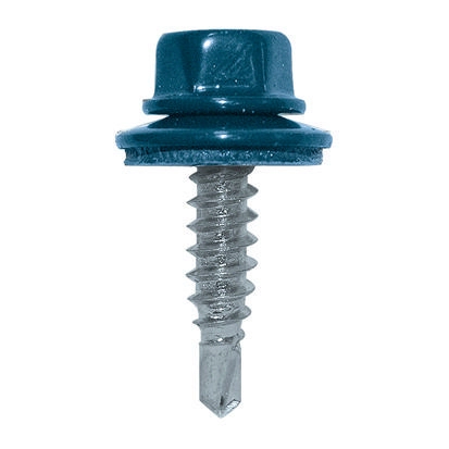 Vis couturage Colorvis 4.9x35 ETANCO - Tête ral 5008 bleu ardoise - 100 pièces - 551010008