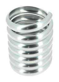 Bague spirale sans bord  - Ø 80mm - Zinc naturel - AZN20080