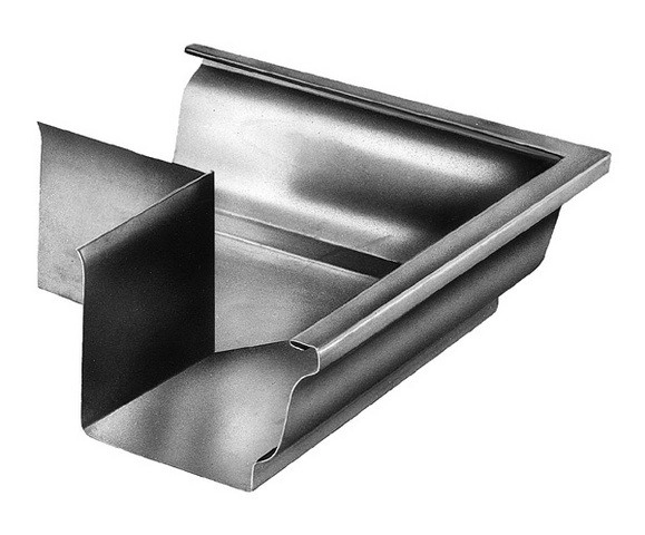 Équerre moulurée K34 extérieur  - Zinc naturel - AZN150K34