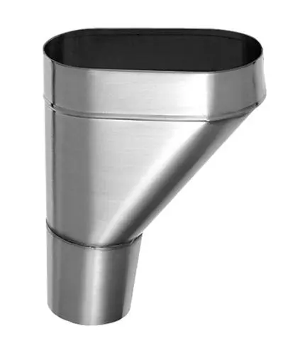 Cuvette de branchement Ø80 mm  - Anthra Zinc - AAN101080