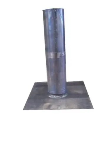 Platine aluminium droite  - Ø 80 mm