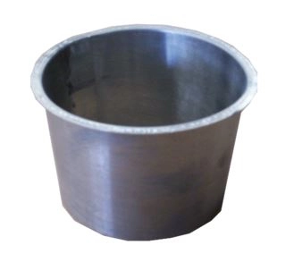 Naissance plate Quartz Zinc  - Ø100 mm - 10 pièces - AQU111110