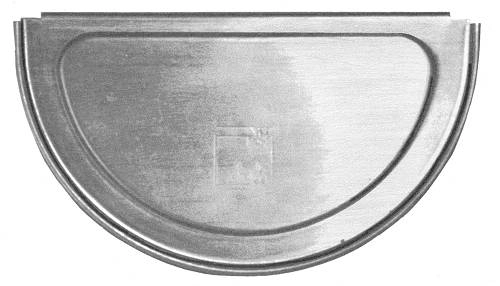 Talon de gouttière 25 à gorge  Naturel - AZN120025