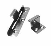 Pattes coulissantes Inox joint debout 17 trous incurvés CONNECTON H.25 mm - Boite de 250 - NCPVO11017XOAZ