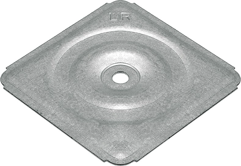 Plaquette de répartition à cuvette 64x64 acier galva ETANCO - boîte de 100 - 294685               