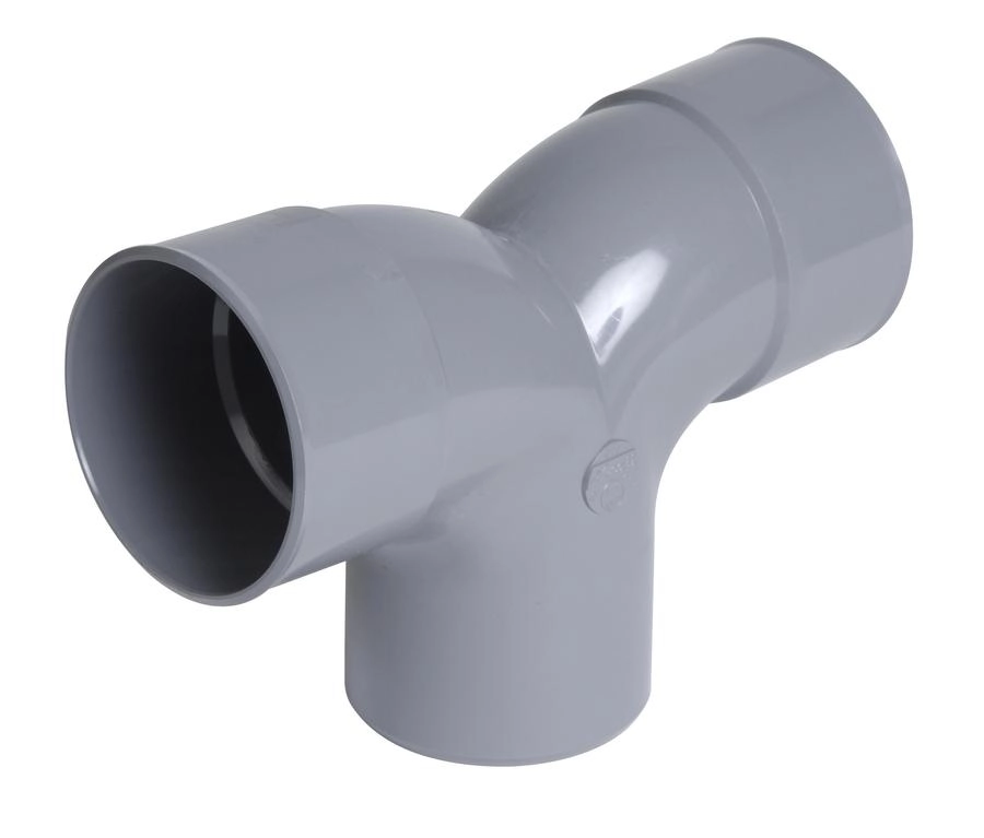 Coude double NICOLL mâle femelle 87°30 parallèle - Ø 32mm - OF8