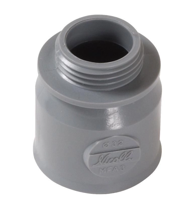 Manchette d'adaptation femelle NICOLL - PVC gris - Ø 32 mm - MFA3