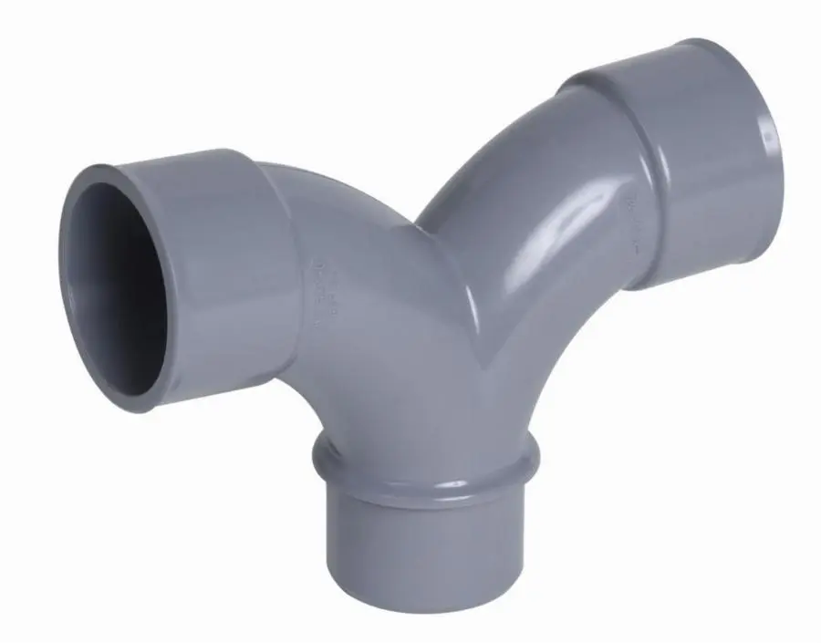 Coude mâle-femelle NICOLL double parallèle à 87°30 - PVC gris - Ø 40 mm - OH8