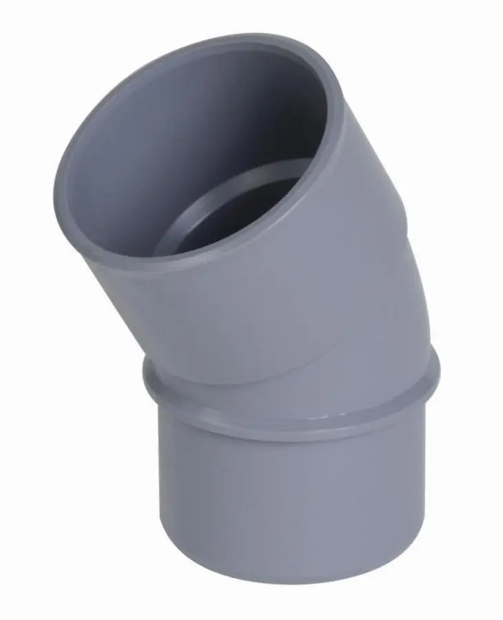 Coude NICOLL mâle-femelle 30° - PVC gris - Ø 40 mm - CH3