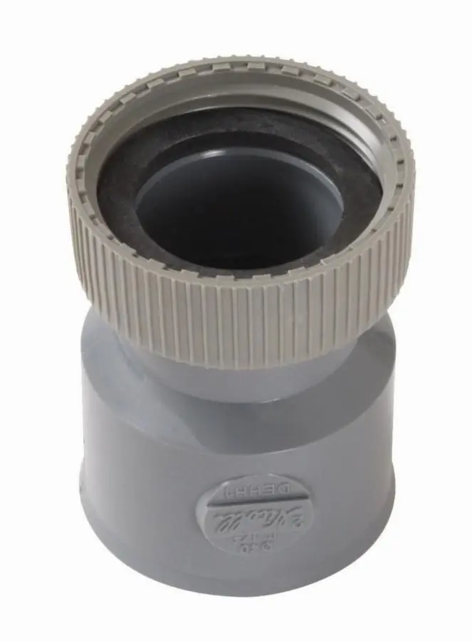 Douille femelle NICOLL à écrou prisonnier - PVC gris - Ø 40 mm - 33X42-40 - DEHH1