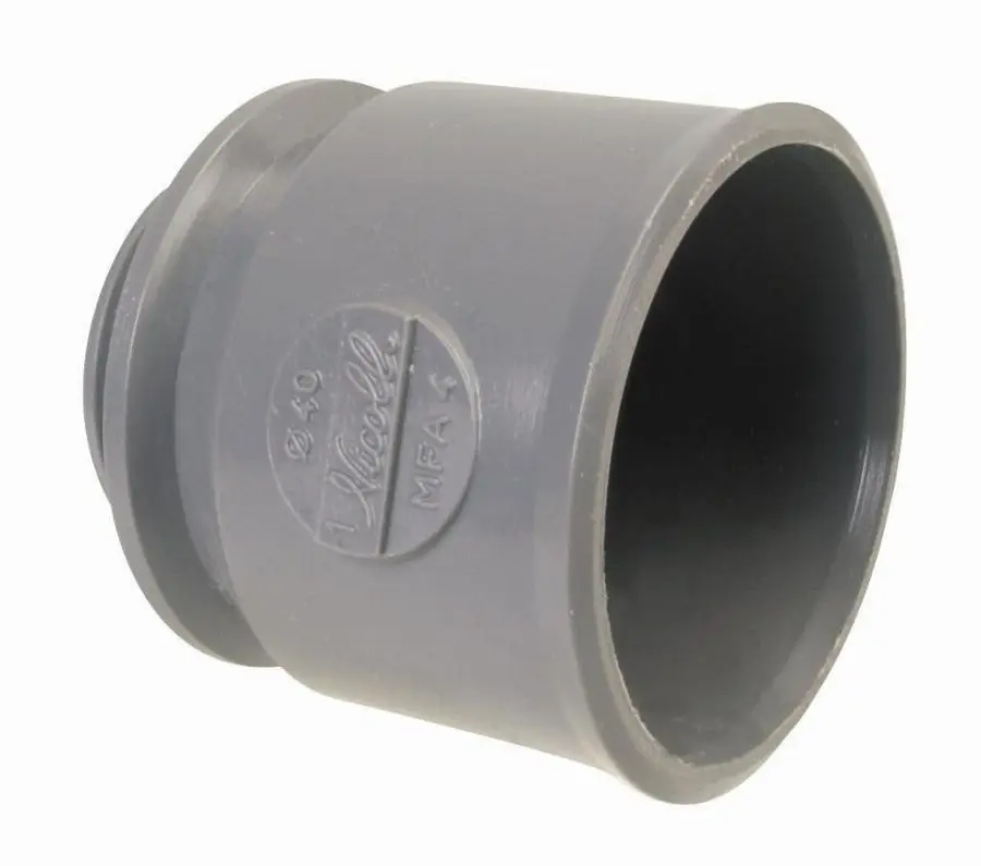 Manchette d'adaptation NICOLL femelle PVC gris - pour bouchon Ø 40 mm - MFA4