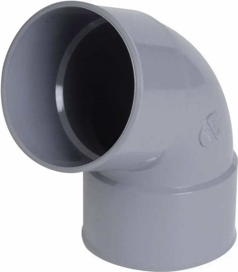 Coude NICOLL femelle-femelle 67°30 - PVC gris - Ø 100 mm - CT66
