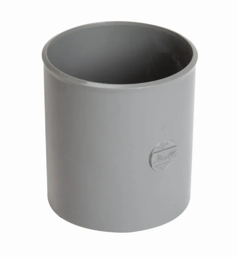 Coulisse NICOLL femelle-femelle - PVC gris - Ø 100 mm - KT