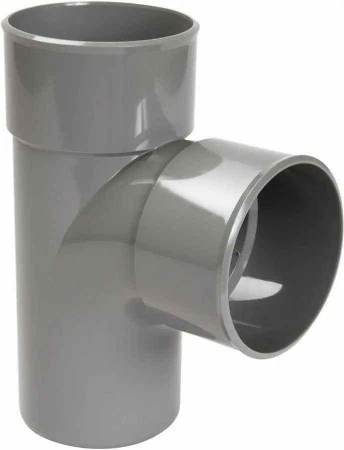 Culotte et embranchement NICOLL simple male-femelle à 87°30 - PVC gris - Ø 100 mm - BT18 