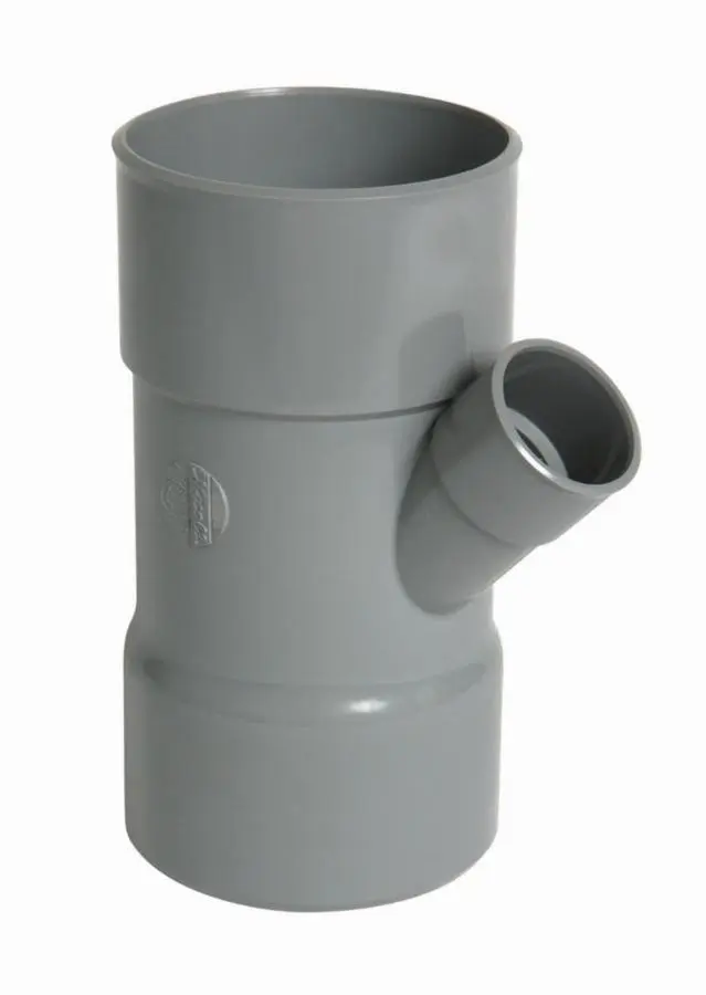 Culotte simple NICOLL Femelle - Femelle 45° PVC gris Nicoll - Ø 100/40 mm - BT744