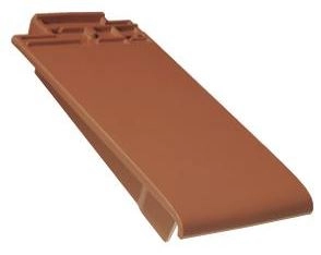 Tuile de rive à rabat Linea gauche Ardoise intense ERLUS 