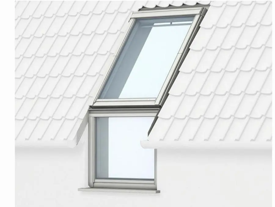 Raccord pour verrière d'angle sur tuiles encastré P/1 VFE EFJ MK04 0012 78x98    