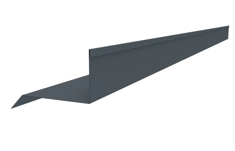 Bande de rive contre mur JORISIDE - 2.10m dev.305 - RAL 7016 - 1160