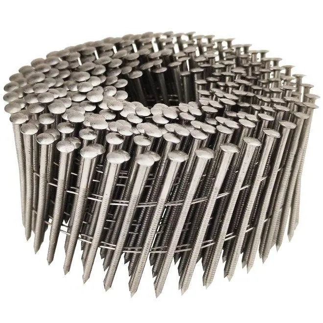Clou annelé tête bombée 16° en rouleau - Inox 304 - 2,3 x 55 mm - BTE 9000 - SENCO - ES22AGBH