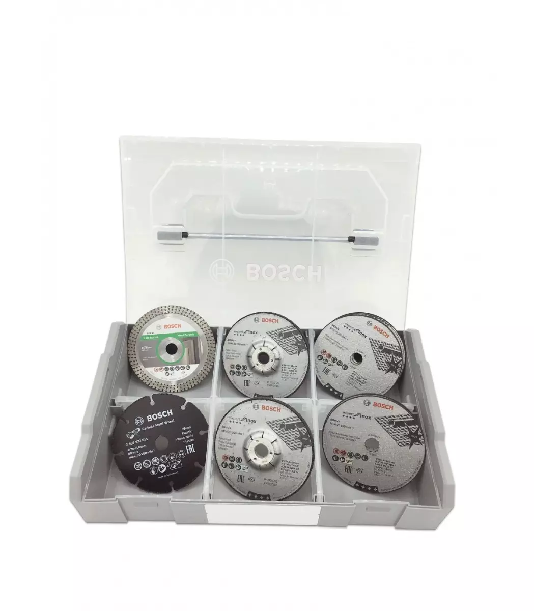 Coffret mini L-Boxx + 9 disques Ø76 mm - BOSCH - 061599764G