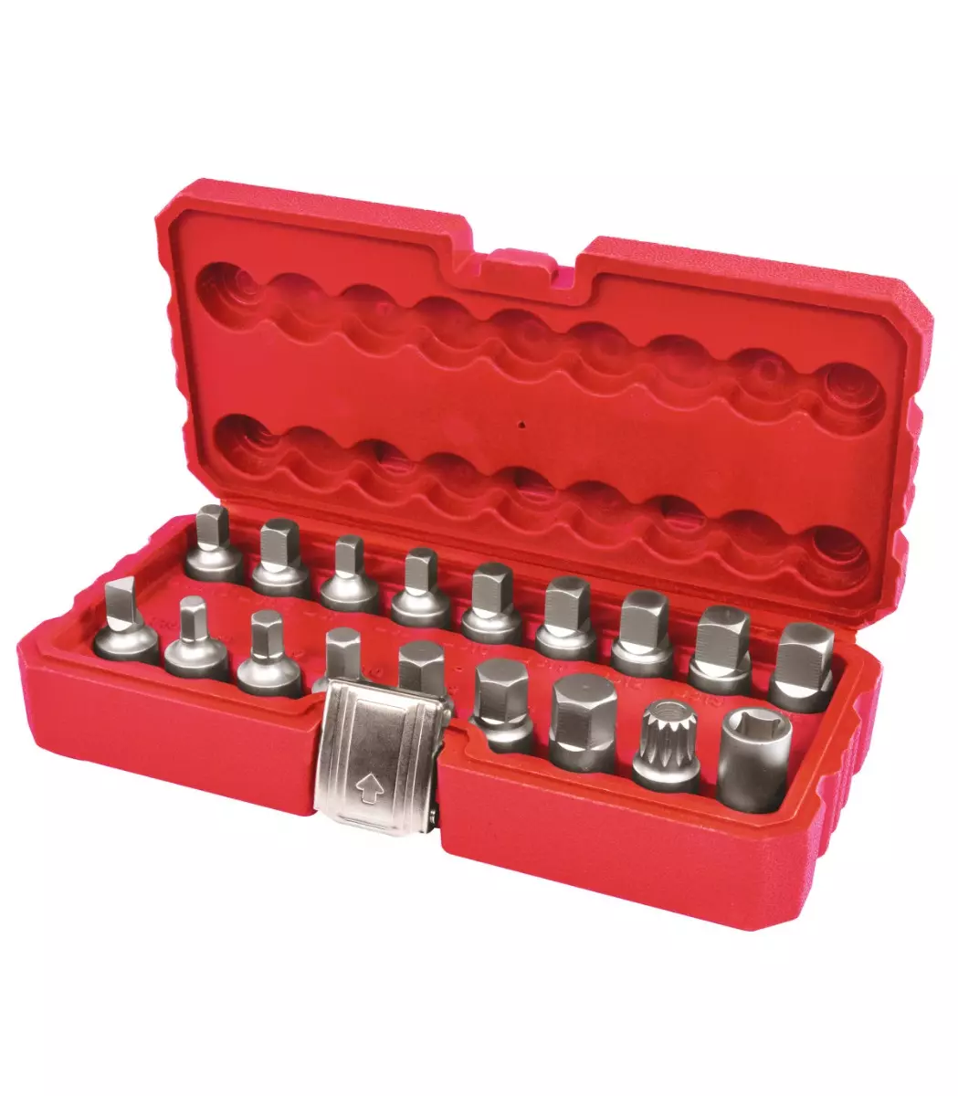 Coffret de 18 embouts de vidange carré 3/8 - AUTOBEST - 328501