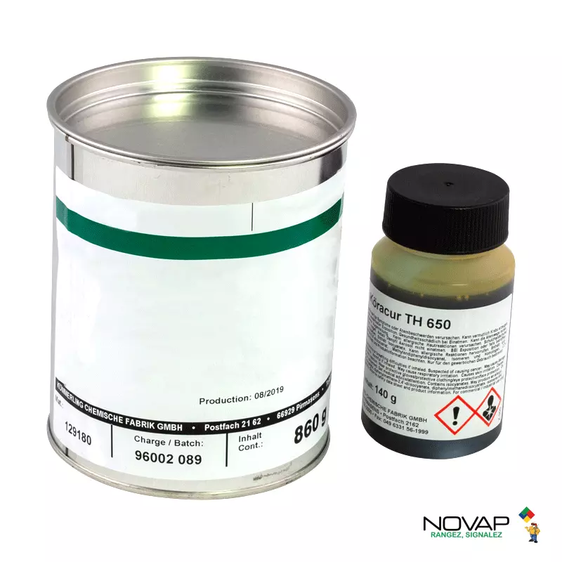 Colle polyuréthane pour dalles podotactiles et bandes d'aide à l'orientation - 1 kg - NOVAP - 6102120