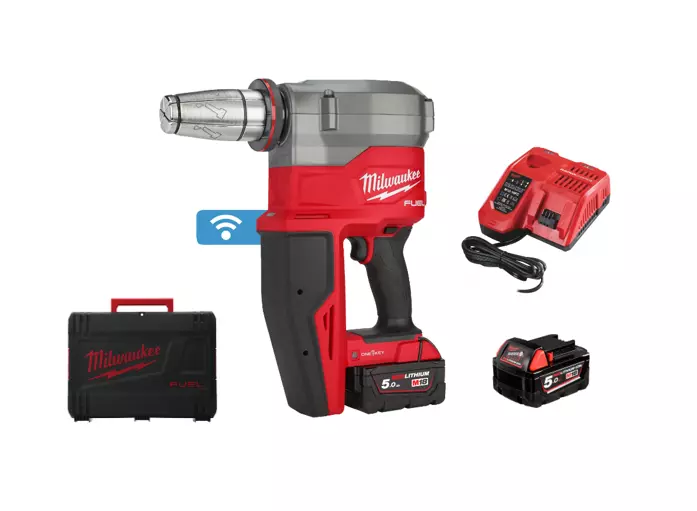 Expandeur M18 FPXP-H10502C Uponor - 18V/5Ah/10bars - Inclus 2 Batteries + 1 Chargeur + 1 Coffret - MILWAUKEE - 4933479437