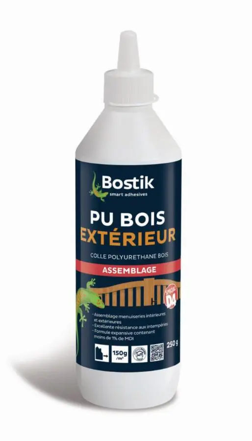 Colle PU Bois BOSTIK - Biberon de 250 g - 30610791