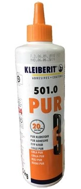 Colle PUR D4 rapide KLEIBERIT 501.0 - biberon 0,5kg - 501.0.8101