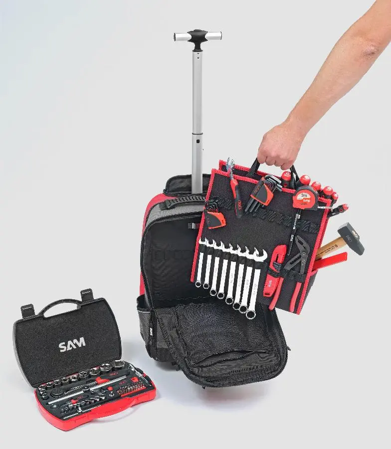 Sac à dos 40 litres avec 100 outils de maintenance SAM OUTILLAGE - CP-100-BAG5N