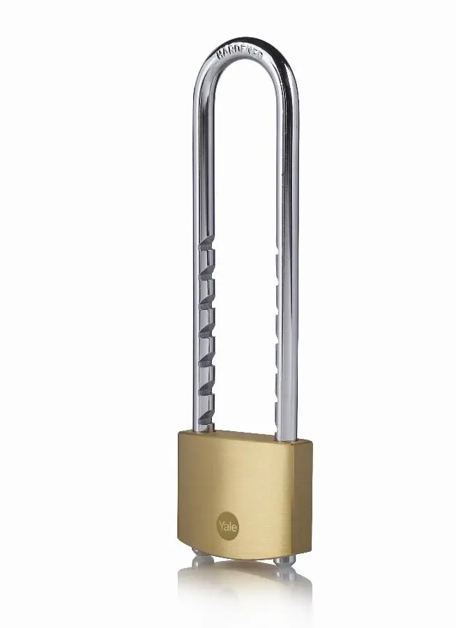 Cadenas YALE laiton - S'entrouvrant 50 mm - 3 clés - Anse réglable - 24259000