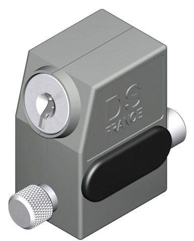 Verrou à clé pour coulissant CROISEE DS - gris alu - 2586