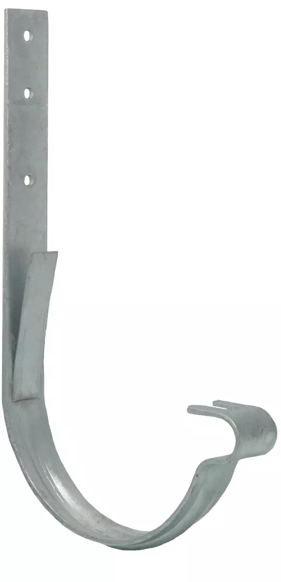 Crochets Rouen nez de fourchette en acier galvanisé avec tige de 25 pour gouttière demi-ronde de 25 - INNOVAX - 140005