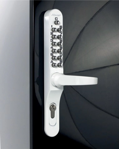 Ensemble Keylex profil béquille débrayable LOKOD ral 9016 Blanc - 22701-BLANC