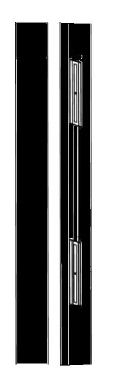 Kit bandeau rénovation 2500 mm avec 2 ventouses 300 kg INTEGRAL SYSTEME - Noir - 610042