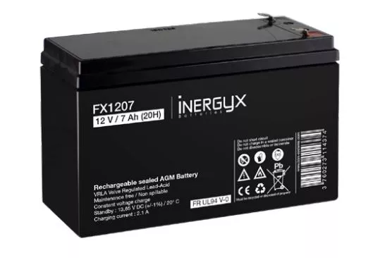 Batterie rechargeable VRLA 12V 7Ah IZYX SYSTEMS - FX1207