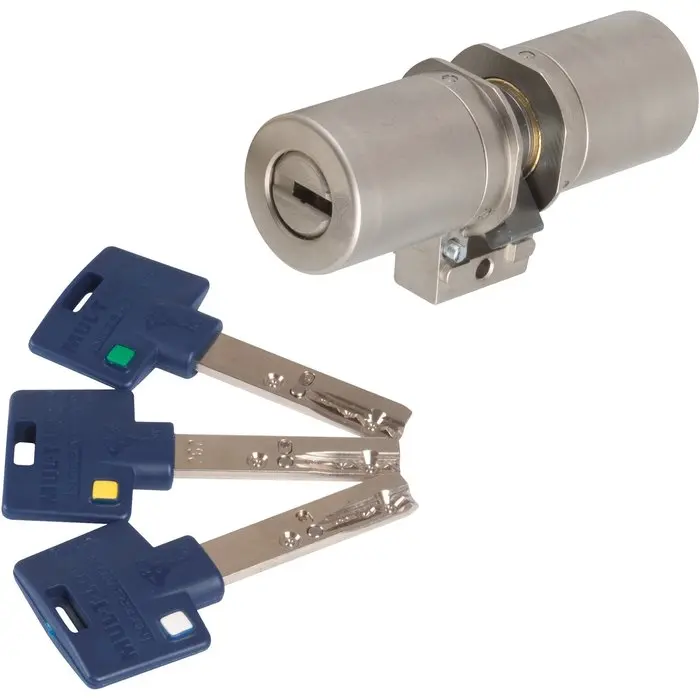 Cylindre européen Mul-T-Lock 262S+ - 31 x 50 - 3 clés - Barre de renfort - 3150262CBR